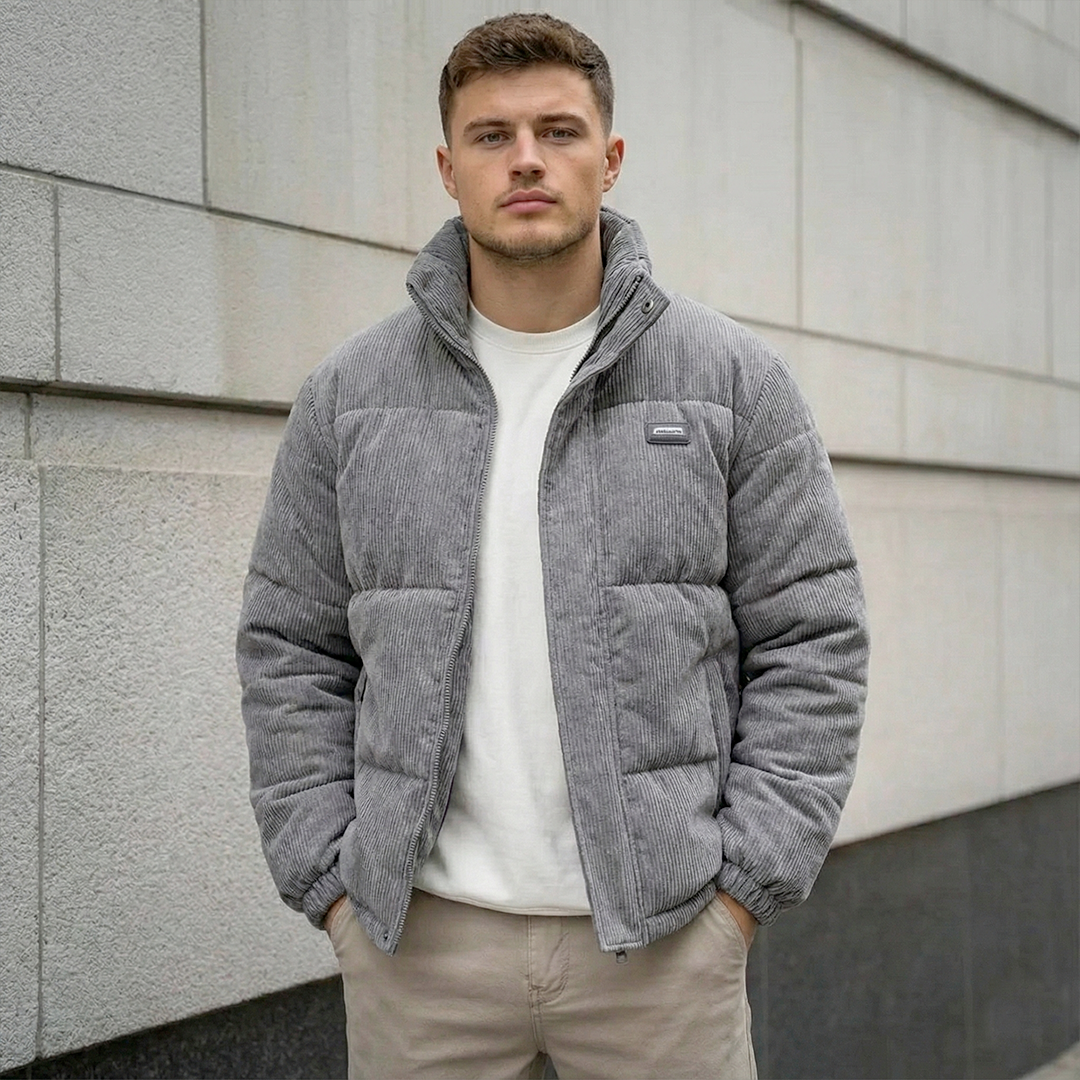 Norden Men's Corduroy Padded Winter Jacket