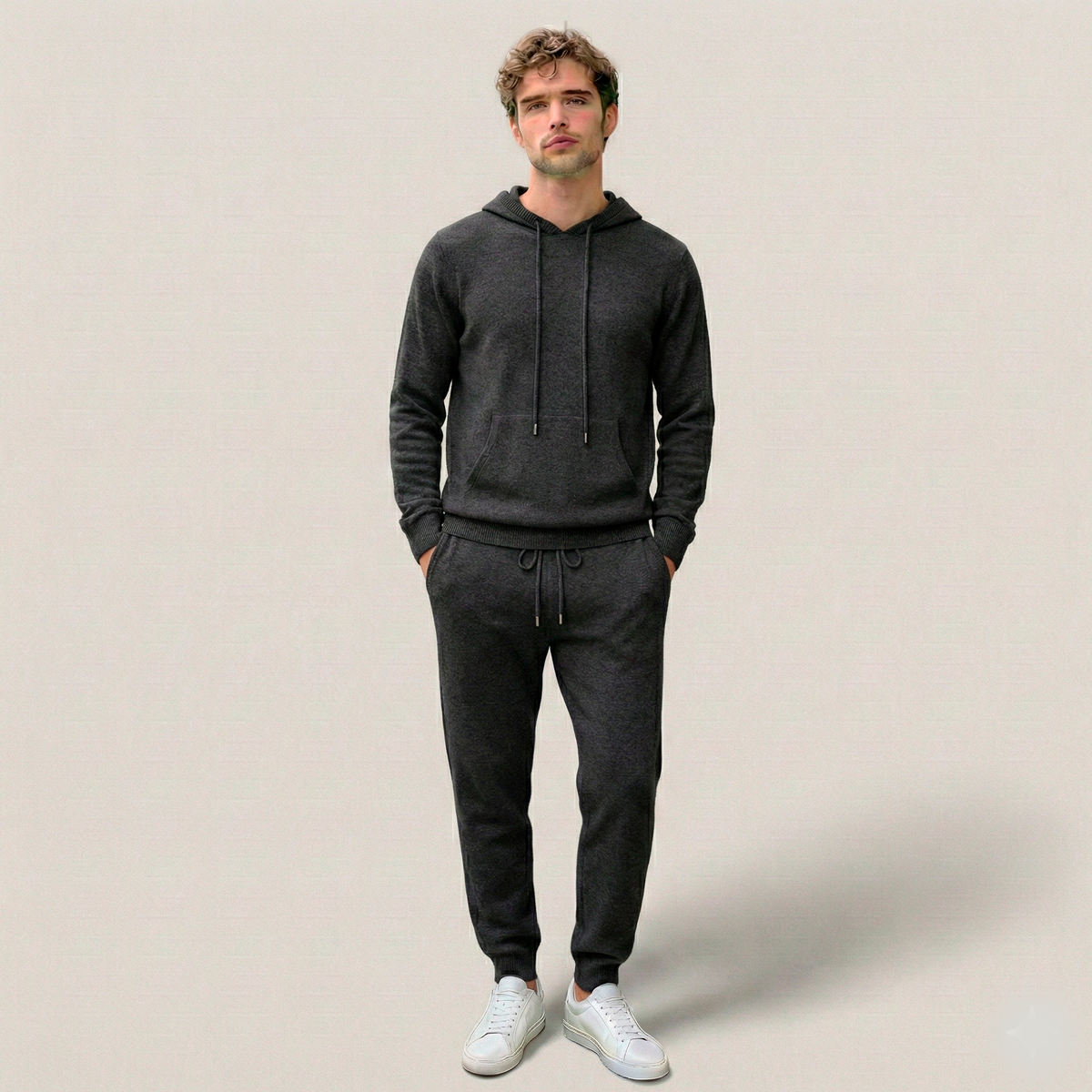 Norden Merino Wool Tracksuit in black