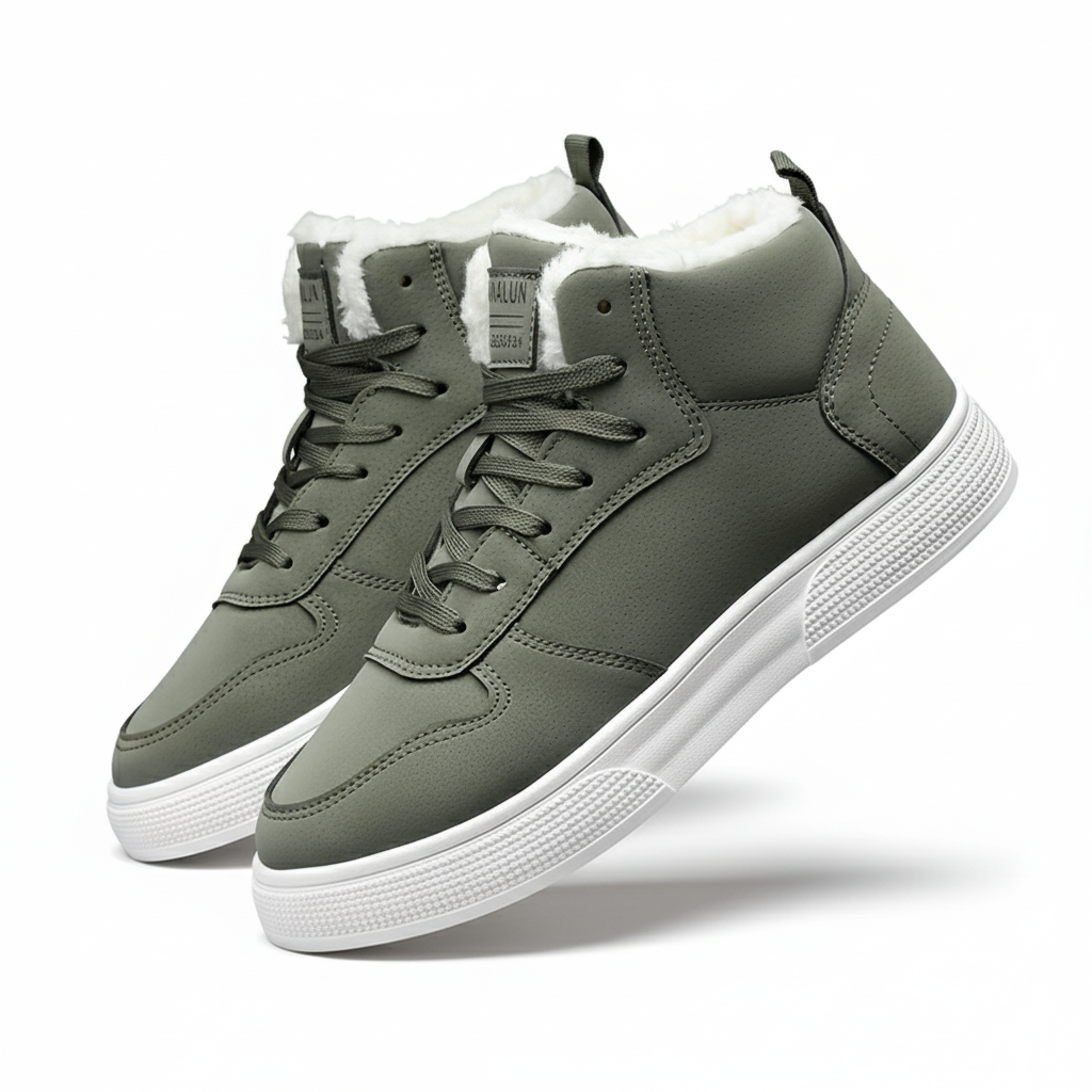 Norden SoftCore Lace-Up Ankle Boots in green