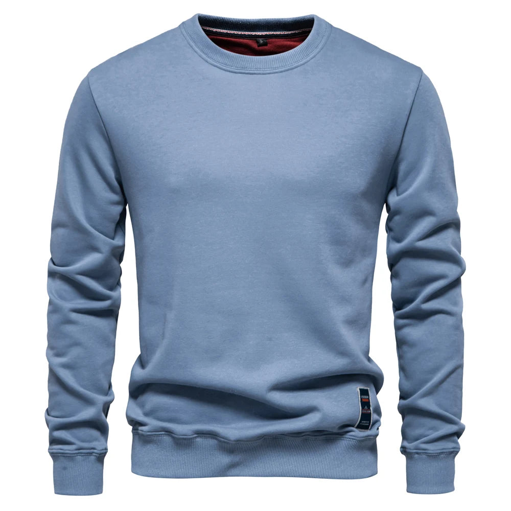 Norden Men's Essential Cotton Blend Crewneck Sweatshirt in sky blue