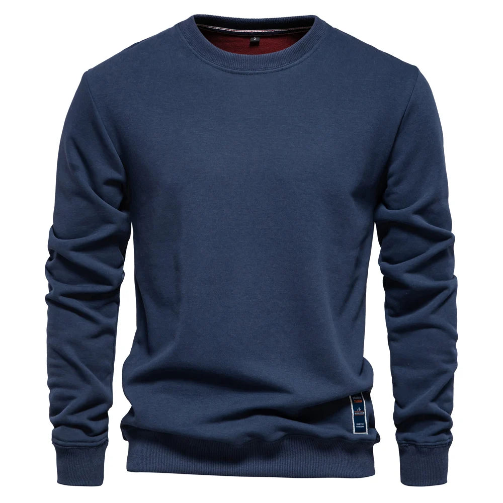 Norden Men's Essential Cotton Blend Crewneck Sweatshirt in navy