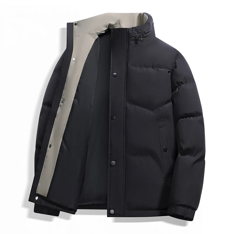 Norden Men's Urban Quilted Winter Jacket in black