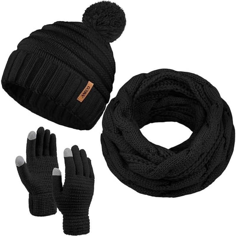 Norden AlpineKnit Winter Set in black