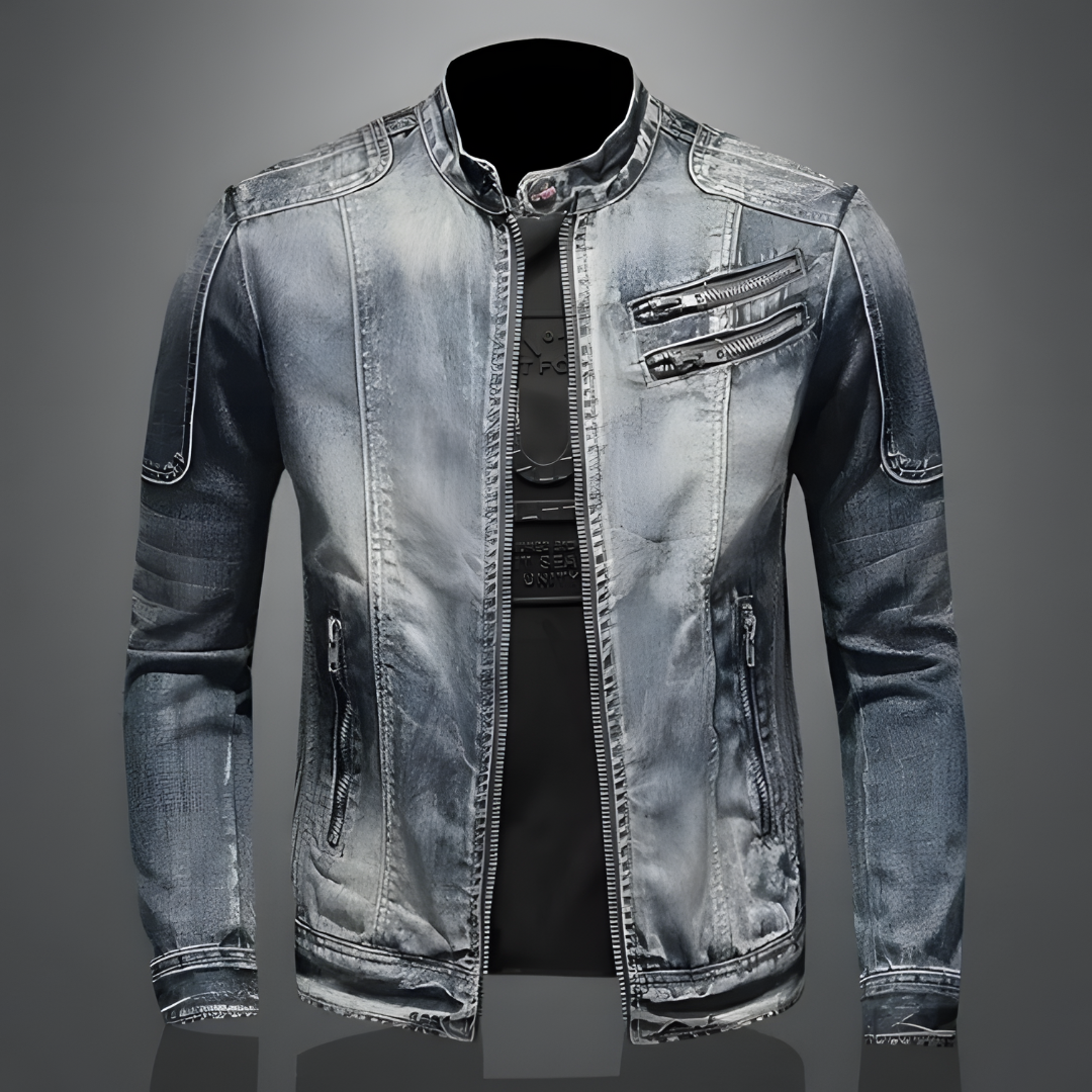 Norden Nord Jeansjacke Herren im Biker-Schnitt – Bild 1