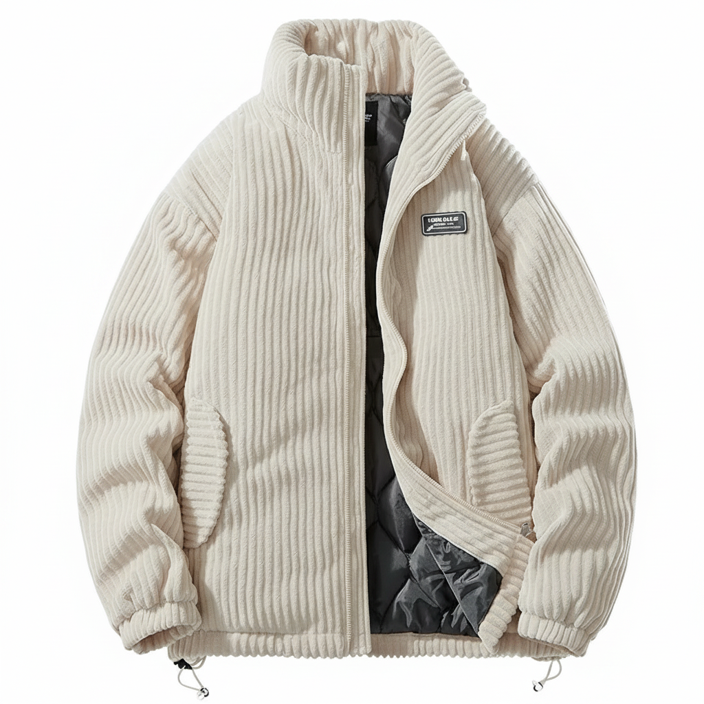 Norden Men's Heritage Quilted Puffer Jacket in rice white