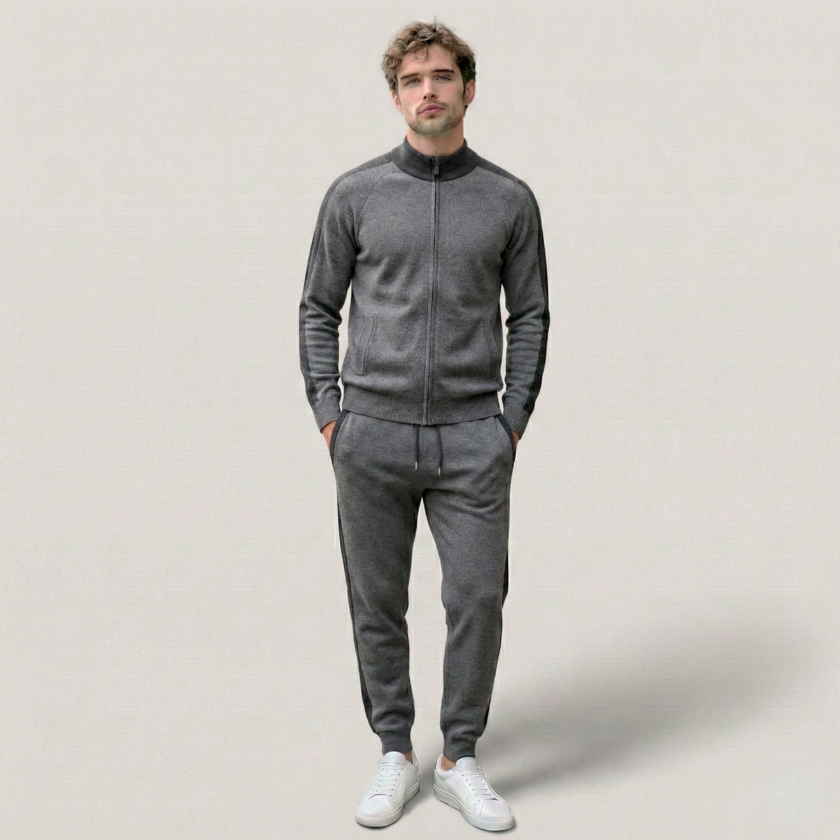 Norden Luxe Strickanzug Herren aus Kaschmir – Bild 2