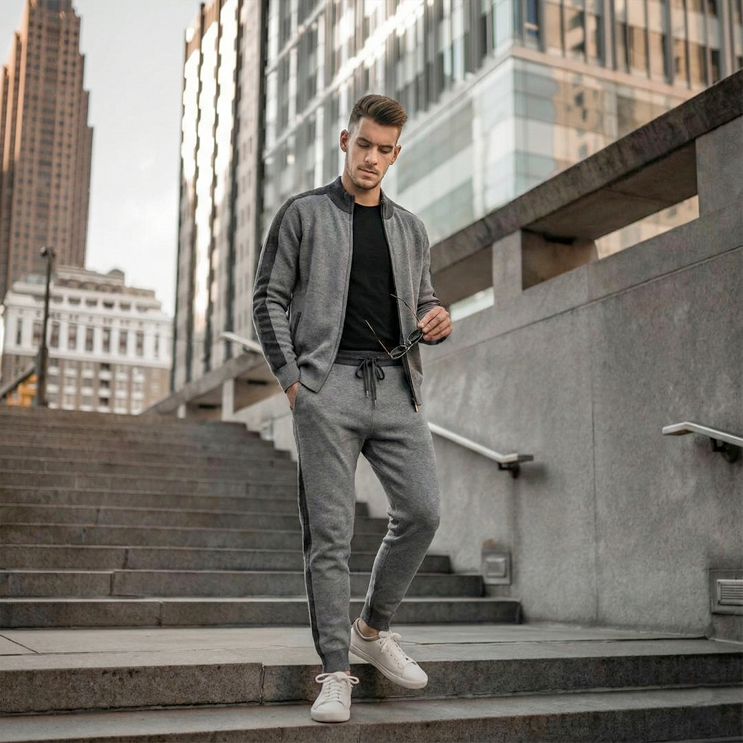 Norden Luxe Strickanzug Herren aus Kaschmir – Bild 13