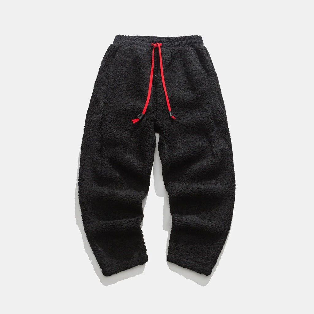 Norden Vale Teddyhose Herren aus Sherpa-Fleece in Schwarz – Bild 3