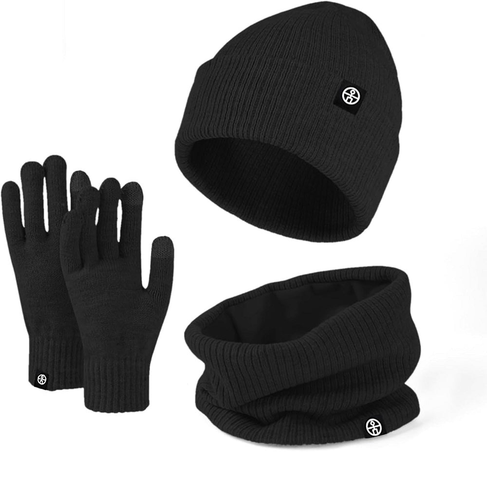 Norden ThermalKnit Winter Set in black
