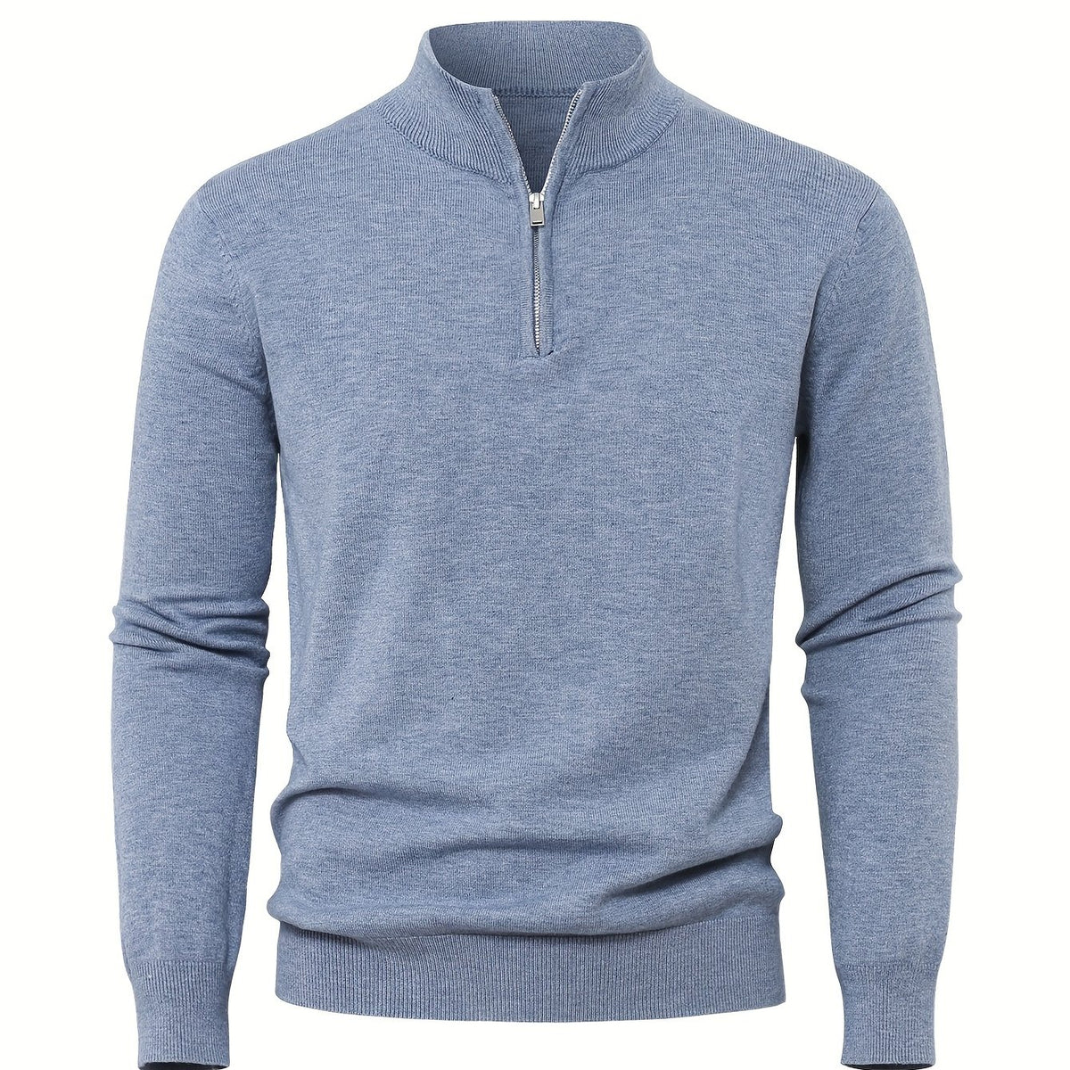 Norden WarmCore Knitted Zip-Up Cardigan in blue