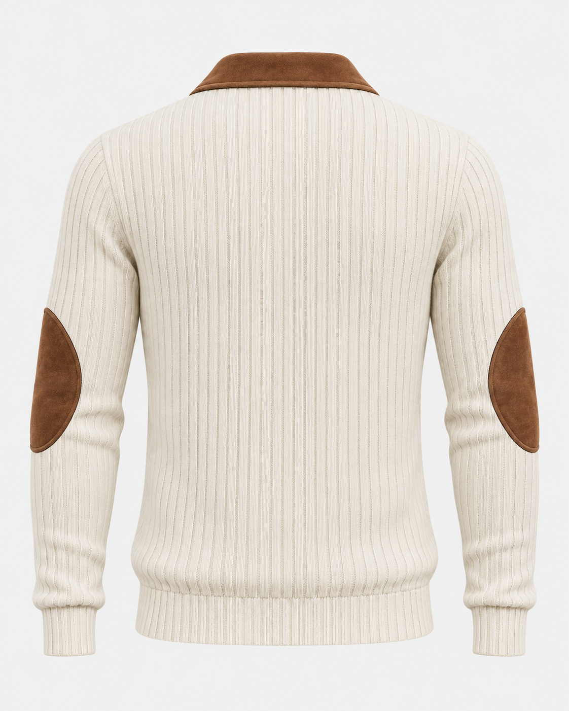 Norden Men's Jacquard Knit Half-Zip Jumper | Contrast Stripe
