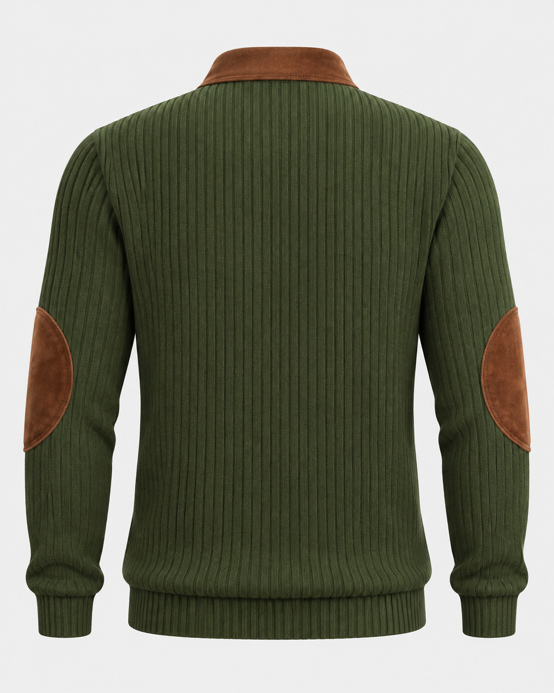 Norden Men's Jacquard Knit Half-Zip Jumper | Contrast Stripe