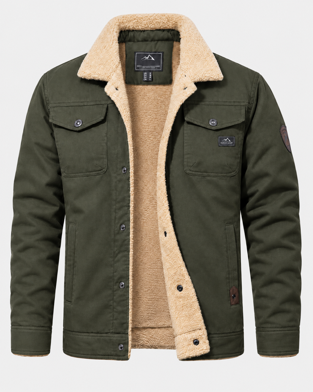 Norden Ridge Truckerjacke Herren – Mit Sherpa-Futter