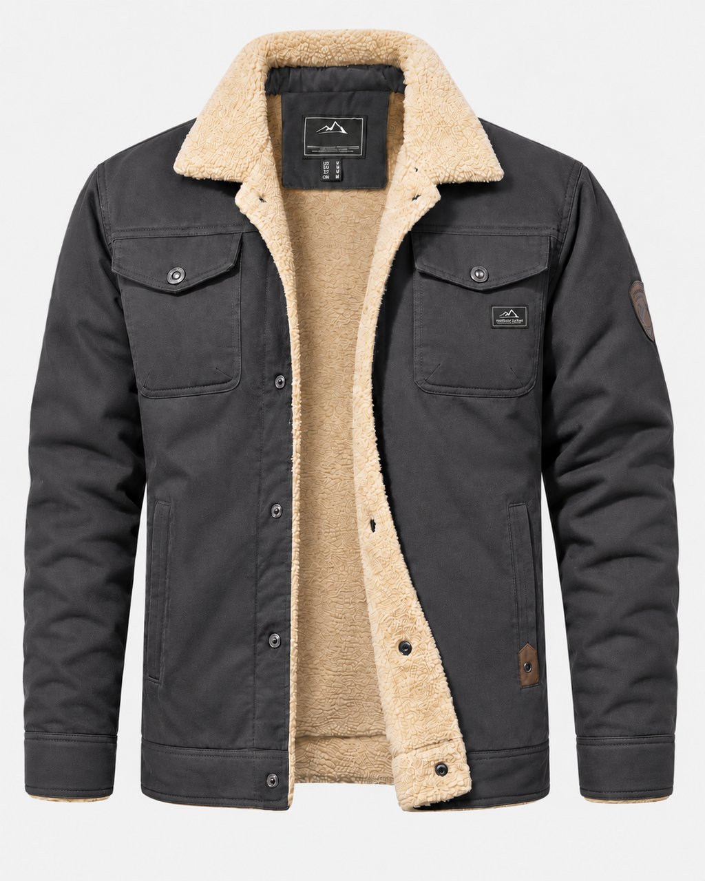 Norden Ridge Truckerjacke Herren – Mit Sherpa-Futter