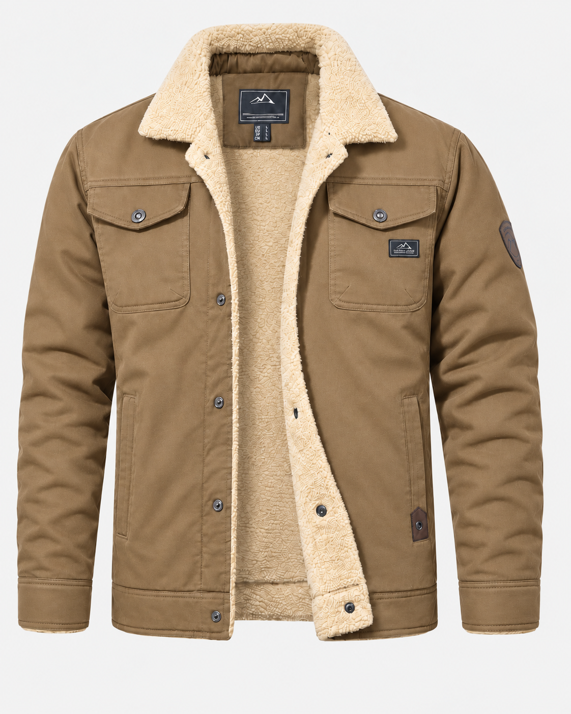 Norden Ridge Truckerjacke Herren – Mit Sherpa-Futter