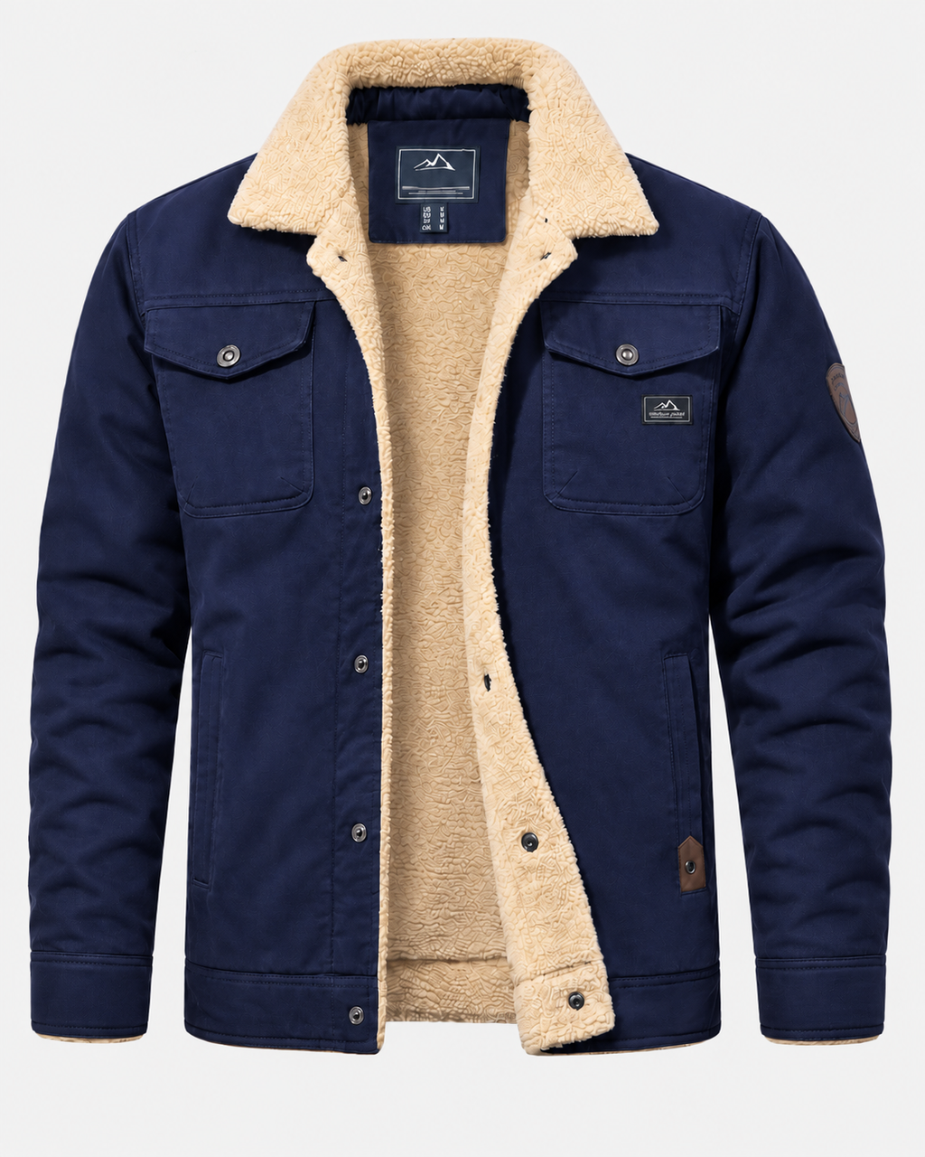 Norden Ridge Truckerjacke Herren – Mit Sherpa-Futter