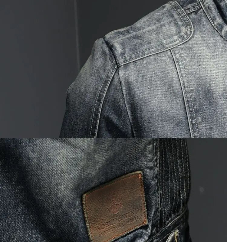 Norden Nord Jeansjacke Herren – Detail Leder-Label – Bild 5